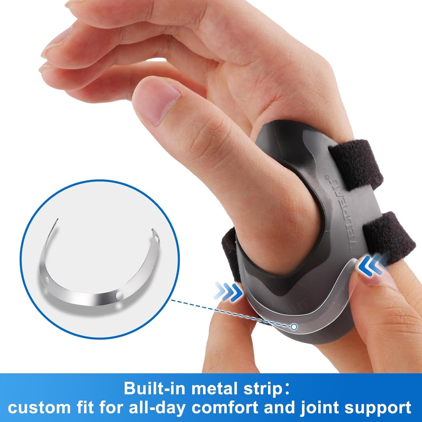 CMC Thumb Brace for Osteoarthritis - with Shape-memory Restriction Splint, CMC Joint Stabilizer, Basal Thumb Arthritis Pain Relief and Support for Women and Men